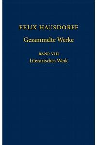 Felix Hausdorff Gesammelte Werke, Band VIII
