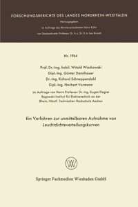 Verfahren zur unmittelbaren Aufnahme von Leuchtdichteverteilungskurven