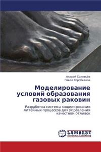 Modelirovanie Usloviy Obrazovaniya Gazovykh Rakovin