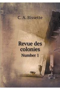 Revue Des Colonies Number 1