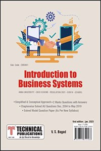 Introduction to Business Systems for BE Anna University R21CBCS (IV - CS&BS - CW3401)