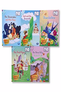 Navneet Large Print Storybooks 2 - Set of 5 books with 120+ Vocabulary Words- With Colourful Illustrations- Read aloud stories- Bedtime Stories- Audio Book- Social-Emotional