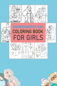 Grandparents Day Coloring Book For Girls