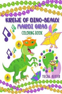Krewe of Dino-Seaux Mardi Gras Coloring Book