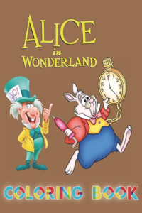 Alice in wonderland coloring book