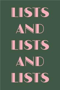 Lists and Lists and Lists