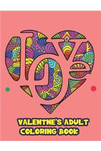 valentines adults coloring book