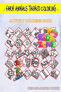 Farm Animals Themed Coloring