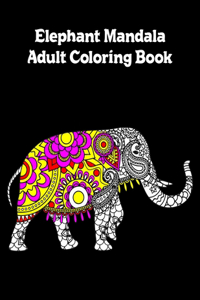 Elephant Mandala Adult Coloring Book