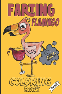farting Flamingo coloring book for kids