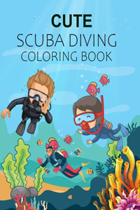 Cute Scuba Diving Coloring Book