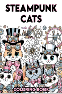 Steampunk Cats coloring book