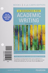 A Sequence for Academic Writing, Books a la Carte Edition