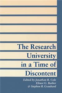 Research University in a Time of Discontent