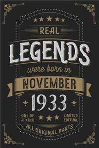 Real Legends were born in November 1933