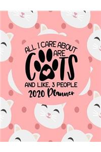 All I Care About Are Cats and Like Three People - 2020 Planner