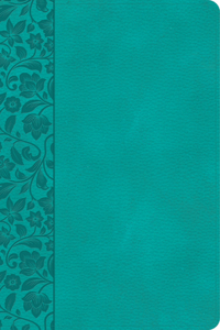 CSB Large Print Personal Size Reference Bible, Teal Leathertouch, Indexed