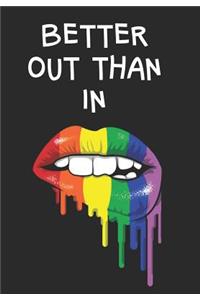 Better Out Than In