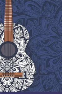 Music Guitar - 2019 & 2020 Mid Year Academic Diary With Mind Maps, Budget Planner, Goal Setting & Inspirational Quotes