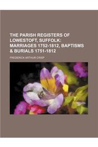 The Parish Registers of Lowestoft, Suffolk