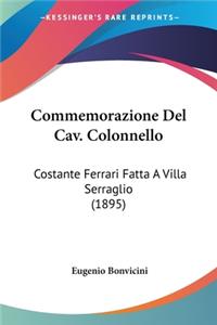 Commemorazione Del Cav. Colonnello