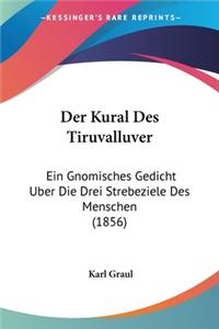 Der Kural Des Tiruvalluver