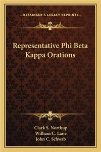 Representative Phi Beta Kappa Orations