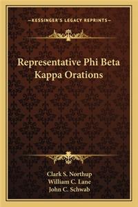 Representative Phi Beta Kappa Orations