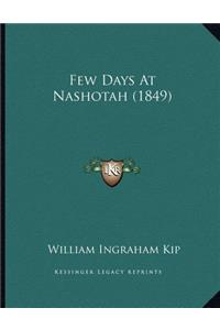 Few Days At Nashotah (1849)