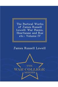 The Poetical Works of James Russell Lowell