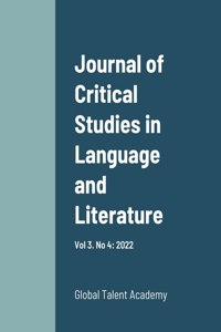 Journal of Critical Studies in Language and Literature