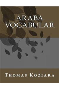 Araba Vocabular