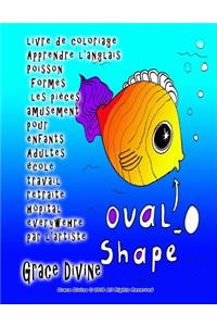 livre de coloriage Apprendre l'anglais Poisson Formes les pièces amusement pour enfants Adultes école travail retraite hôpital everywehre par l'artiste