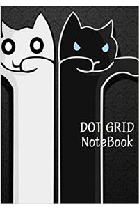 Dot Grid Notebook: Zombie Cat
