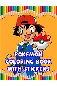 Pokemon Coloring Book With Stickers