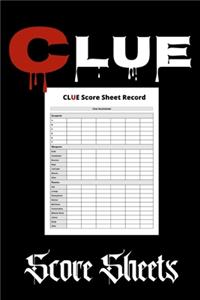 Clue score sheets