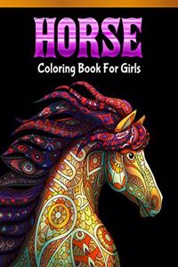 Horse Coloring Book For Girls
