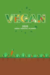 Vegan 2020 Weekly Monthly Planner