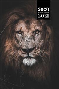 Lion Week Planner Weekly Organizer Calendar 2020 / 2021 - Old Mane