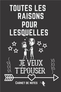 Toutes les raisons pour lesquelles je veux t'épouser