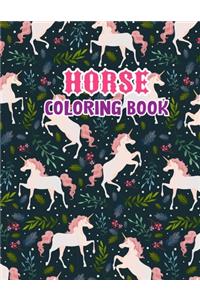 Horse coloring book
