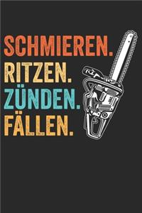 Schmieren. Ritzen. Zünden. Fällen.