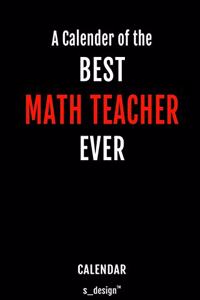 Calendar for Math Teachers / Math Teacher