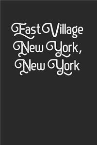 East Village New York New York Lined Journal 120 Pages