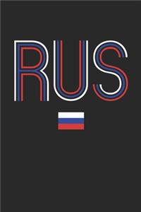 Vintage Russia Notebook - Russia Diary - Retro Russian Flag Journal - Russia Gifts