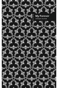 My Forever Lifestyle Journal, Blank Write-in Notebook, Dotted Lines, Wide Ruled, Size (A5) 6 x 9 In (Black II)