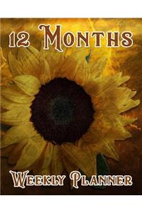 12 Months Weekly Planner