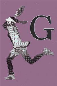 G Monogram Initial Tennis Journal