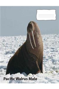 Pacific Walrus Male wideruledlinepaper Composition Book