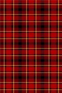 2019 Daily Planner Red Tartan Plaid Design Pattern 384 Pages
